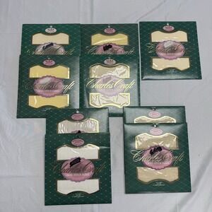 Lot 9 Charles Craft Cross Stitch Fabric Variety 15x15 12x18 14 & 18 Count